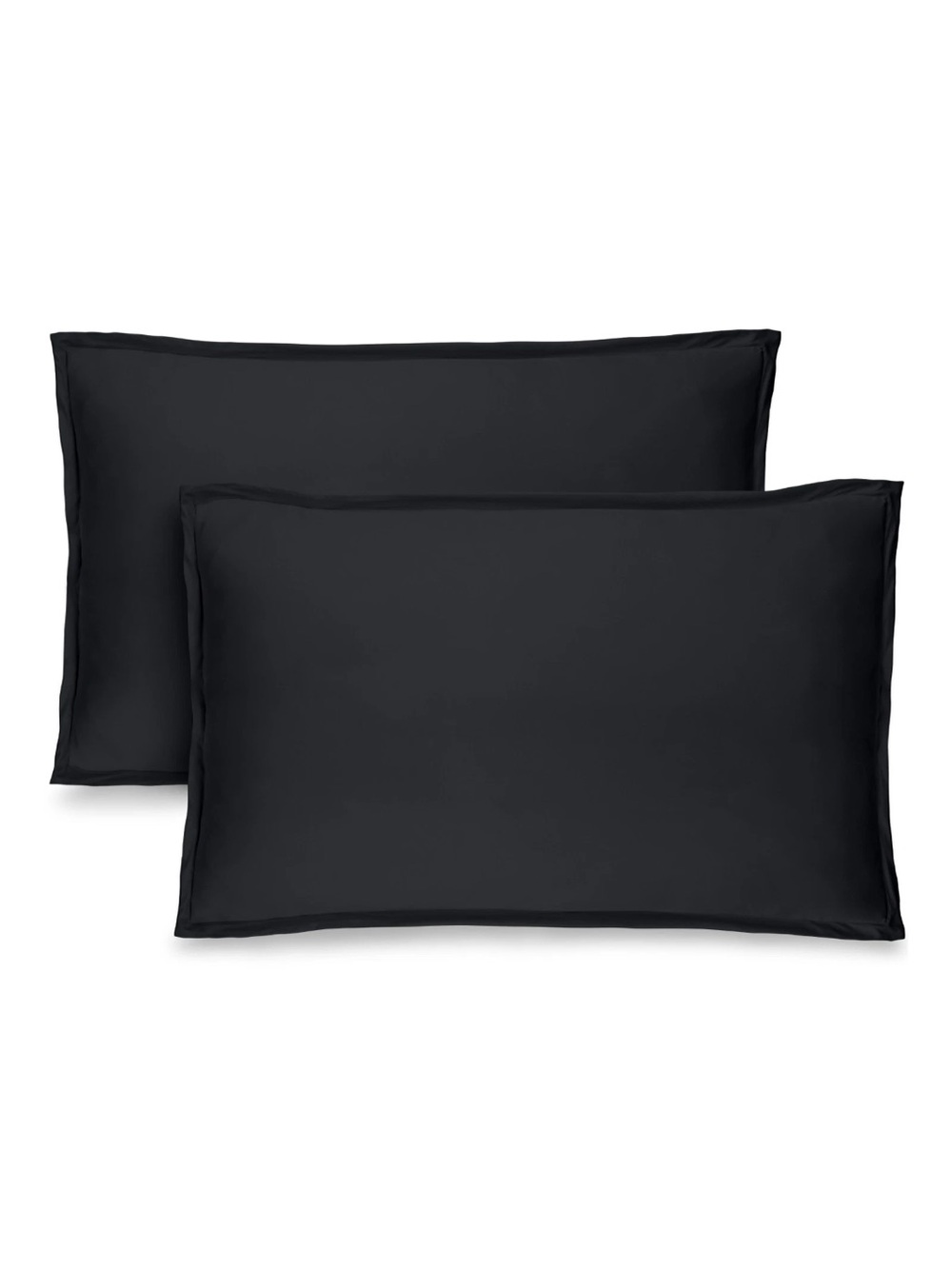 Bare Home Black Pillowcase - Luxurious Smooth Sleep set 2